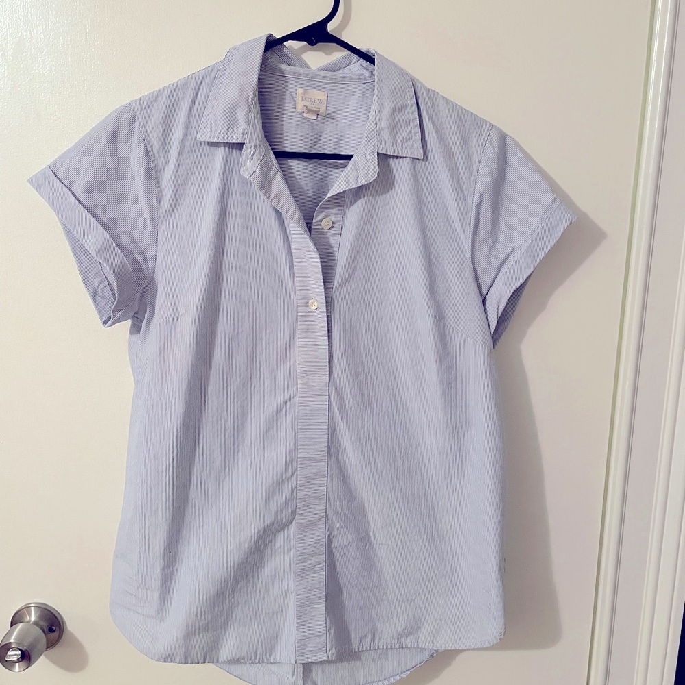 JCREW Factory Popover Short-sleeve Top Size Medium